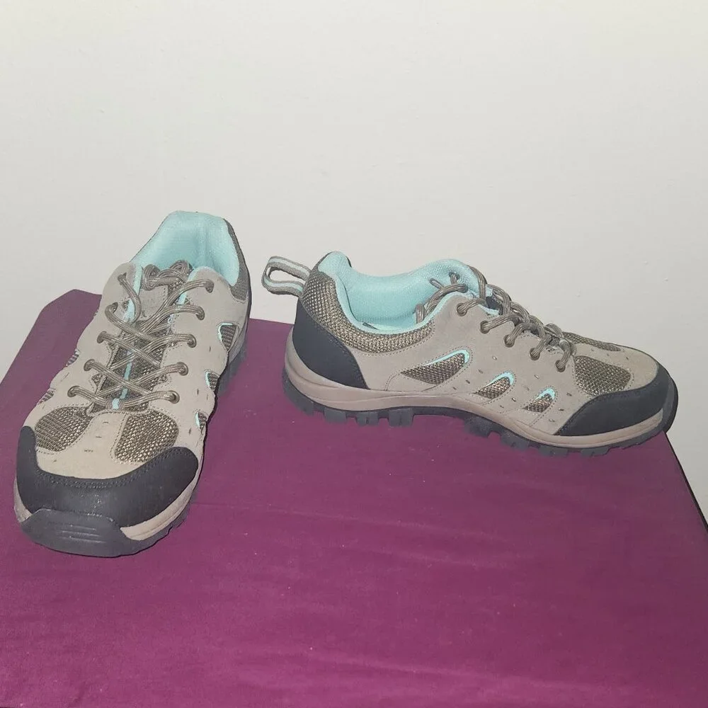 Womens Tan And Light Blue Cushionaire Brig Hiking Boot Size 10 - Picture 6 of 10